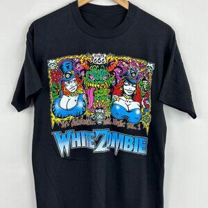 Vintage Style White Zombie, La Sexorcisto Devil Music World Tour Fan Tee Shirt